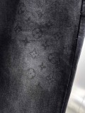 Louis Vuitton Classic Street Dark Pattern Logo Washed Jeans