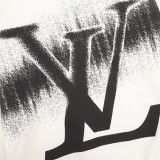 Louis Vuitton Fashion Inkjet Gradient Logo Printed Round Neck Hoodie