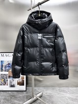 Prada New Couple Hooded Down Jacket Casual Detachable Hat Jacket