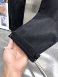 Louis Vuitton Classic Street Dark Pattern Logo Washed Jeans
