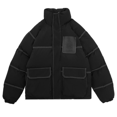 Loewe Fashion Street Mingxian Leather Label Down Cotton Jacket
