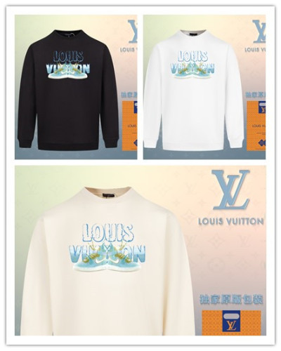 Louis Vuitton New 3D Personalized Logo Printed Sportswear Couple Fashion Casual Woolen Hoodie
