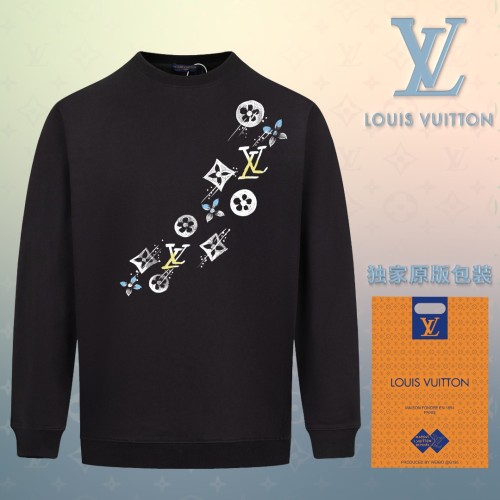 Louis Vuitton New Logo Printed Sportswear Couple Fashion Casual Woolen Hoodie
