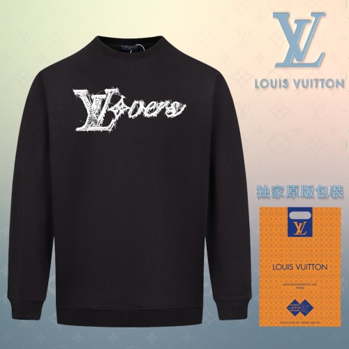 Louis Vuitton New Logo Printed Sportswear Couple Fashion Casual Woolen Hoodie