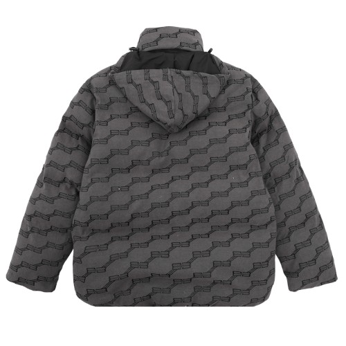 Balenciaga New Classic Full Print Old Flower Jacquard Down Cotton Jacket