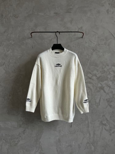 Balenciaga New Embroidered Letter Loose Sweater