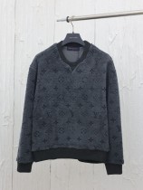 Louis Vuitton New Classic Full Logo Lamb Wool Round Neck Sweater