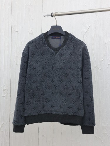Louis Vuitton New Classic Full Logo Lamb Wool Round Neck Sweater