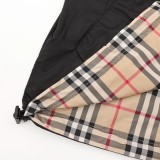 Burberry New Splicing Small Checkered Double Sided Jacket Coat