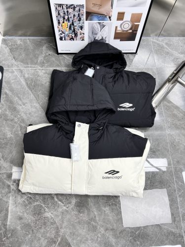 Balenciaga Couple's New Fashion Hooded Casual Down Jacket