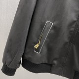 Louis Vuitton New Classic Embroidered Suede Cowhide Zipper Pilot Jacket