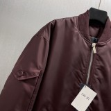 Dior New Classic CD Embroidered Casual Flight Jacket