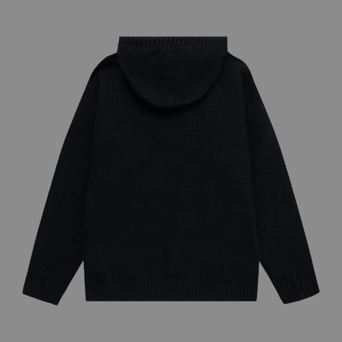 Fendi Classic Double F Thick Wool Hooded Sweater