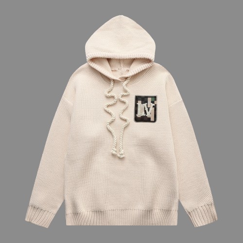 Louis Vuitton New Personalized Logo Thick Wool Hoodie Sweater
