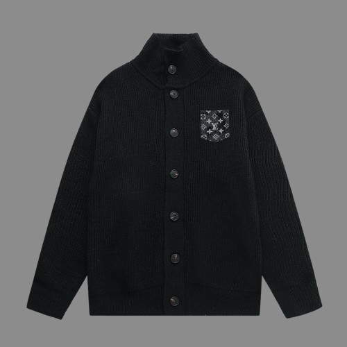 Louis Vuitton New Autumn/Winter Thick Needle Wool Coat Unisex Casual Cardigan Coat