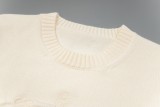 Prada New Lock Embroidered Logo Round Neck Sweater
