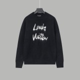 Louis Vuitton New Logo Jacquard mohair Round Neck Sweater