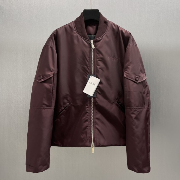 Dior New Classic CD Embroidered Casual Flight Jacket