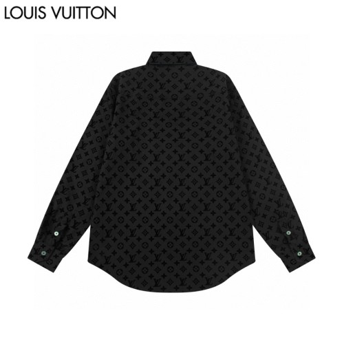 Louis Vuitton New Classic Full Logo Plush Long Sleeve Shirt