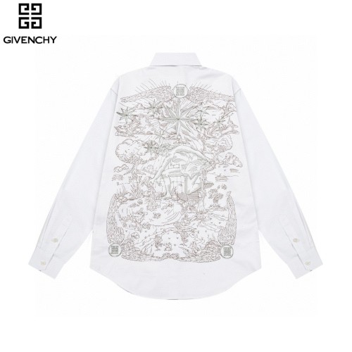 Givenchy Fashion Tarot Card Series Embroidered Long Sleeve Shirt