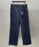 Louis Vuitton New Classic Embroidered Denim Waist Jacket Set