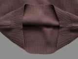 Prada Classic Triangle Logo Thick Wool Hoodie Sweater