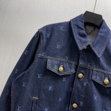Louis Vuitton New Classic Embroidered Denim Waist Jacket Set