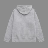 Givenchy Classic Toothbrush Embroidered Logo Thick Wool Hooded Sweater