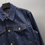 Louis Vuitton New Classic Embroidered Denim Waist Jacket Set