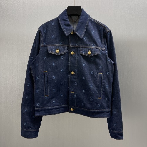 Louis Vuitton New Classic Embroidered Denim Waist Jacket Set