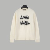 Louis Vuitton New Logo Jacquard mohair Round Neck Sweater