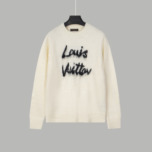 Louis Vuitton New Logo Jacquard mohair Round Neck Sweater