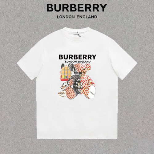 Burberry New Fashion Letter Bear Print Versatile Short Sleeve T-shirt