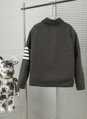 Thom Browne Classic Diamond Grid Double Sided Jacket Cotton Jacket