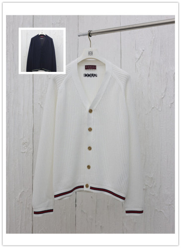 Gucci New Fashion Decoration Ribbon Hollow Knitted Cardigan
