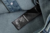 Burberry New Embroidered Logo Washed Denim Denim Coat