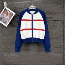 Dior New Women's Zipper Cashmere Cardigan Sweater Jacket