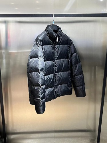 Givenchy New Men's Full Dark Pattern Jacquard Stand Up Down Jacket