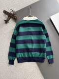 Fendi Classic Embroidered Logo Collar Wool Sweater