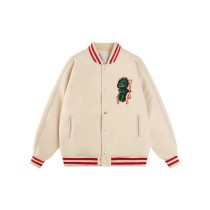 Dior Fashion Heavy Industries Towel Embroidered Woolen Coat