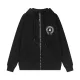 Chrome Hearts Unisex Classic Patchwork Embroidered Hoodie Zipper Jacket