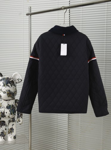 Thom Browne Classic Diamond Grid Double Sided Jacket Cotton Jacket