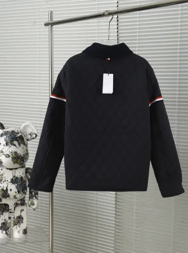 Thom Browne Classic Diamond Grid Double Sided Jacket Cotton Jacket
