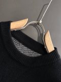 Dior Classic Versatile 3D Logo Round Neck Wool Sweater