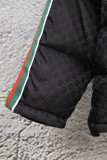 Gucci Classic Double G Contrast Splicing Ribbon Down Jacket