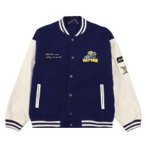 Louis Vuitton Fashion Anime Cartoon Embroidery Splicing Baseball Jacket Coat