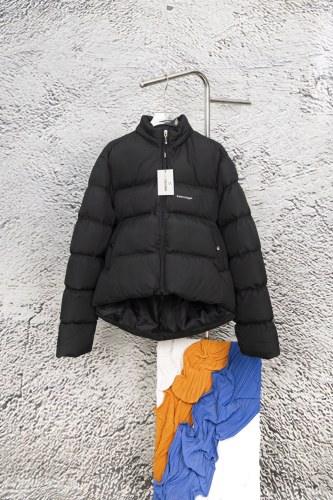 Balenciaga Classic Couple Simple Logo Printed Cotton Jacket