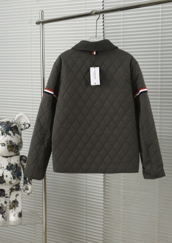 Thom Browne Classic Diamond Grid Double Sided Jacket Cotton Jacket