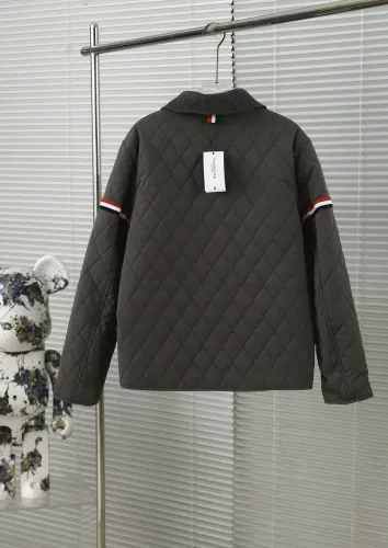 Thom Browne Classic Diamond Grid Double Sided Jacket Cotton Jacket