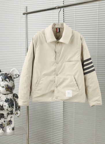 Thom Browne Classic Diamond Grid Double Sided Jacket Cotton Jacket